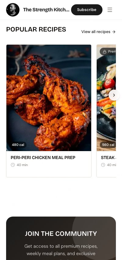 The Strength Kitchen preview