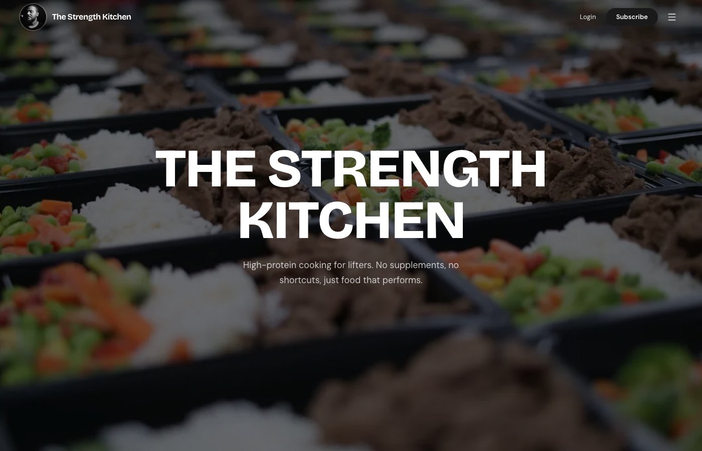 The Strength Kitchen preview